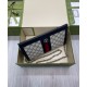 Replica Borsa a tracolla piccola Gucci Ophidia GG 503877 blu scuro