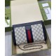 Replica Borsa a tracolla piccola Gucci Ophidia GG 503877 blu scuro