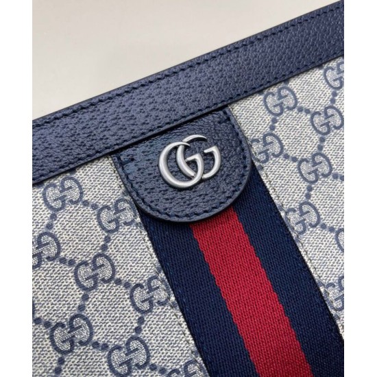 Replica Borsa a tracolla piccola Gucci Ophidia GG 503877 blu scuro