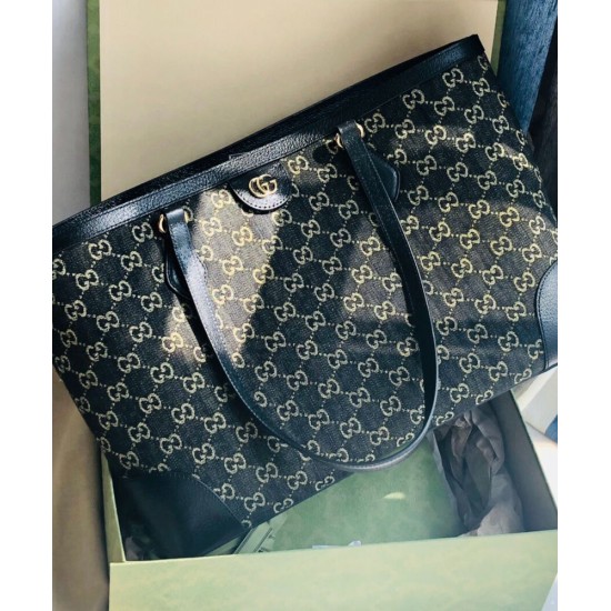 Replica Gucci Ophidia Tote Media Con Web 631685 Nero