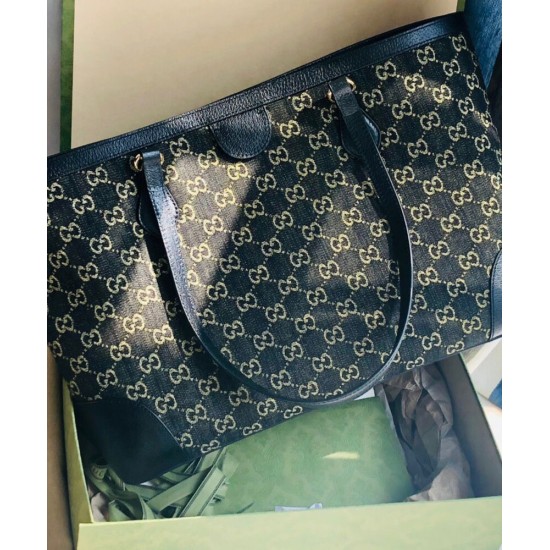 Replica Gucci Ophidia Tote Media Con Web 631685 Nero