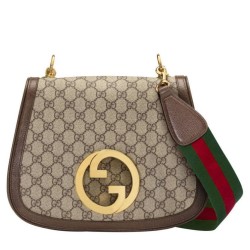 Replica Borsa A Tracolla Media Gucci Con Incastro Rotondo G 699210 Caffè Scuro
