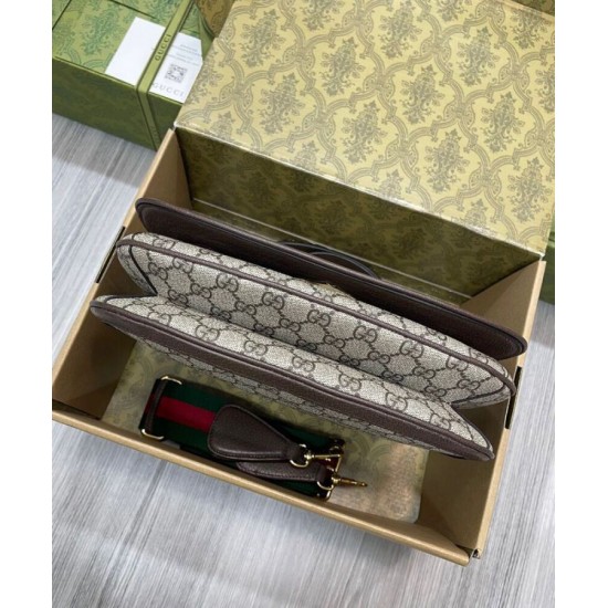 Replica Borsa A Tracolla Media Gucci Con Incastro Rotondo G 699210 Caffè Scuro