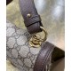 Replica Borsa A Tracolla Media Gucci Con Incastro Rotondo G 699210 Caffè Scuro