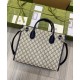 Replica Borsa Gucci Small Tote Con Incastro G 659983 Blu Scuro