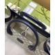 Replica Borsa Gucci Small Tote Con Incastro G 659983 Blu Scuro