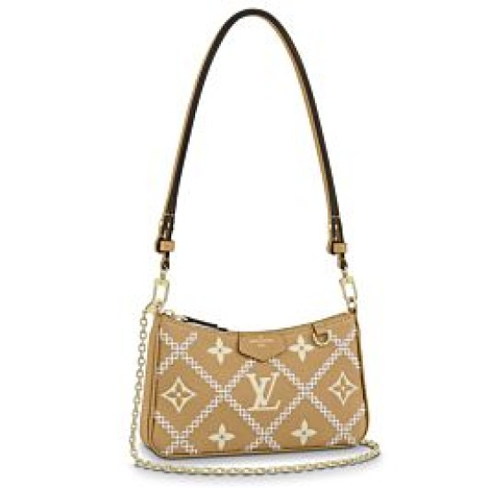 Replica Louis Vuitton Easy Pouch On Strap M81137 Albicocca