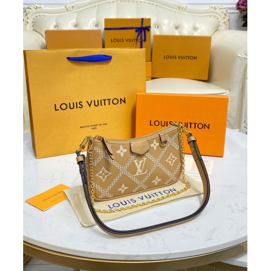 Replica Louis Vuitton Easy Pouch On Strap M81137 Albicocca