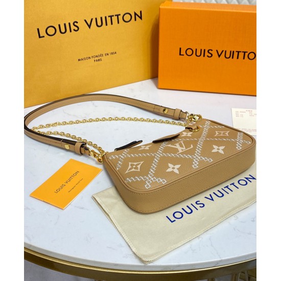 Replica Louis Vuitton Easy Pouch On Strap M81137 Albicocca