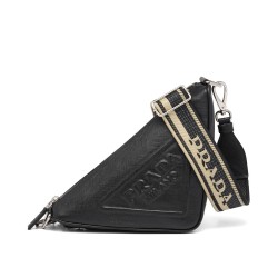 Replica Borsa Triangolo Prada Saffiano Nera