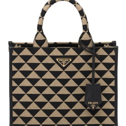 Replica Borsa Prada Small Symbole Tessuto Jacquard Nera
