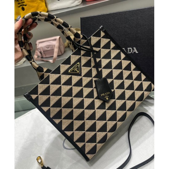 Replica Borsa Prada Small Symbole Tessuto Jacquard Nera Replica Borsa Prada Small Symbole Tessuto Jacquard Nera