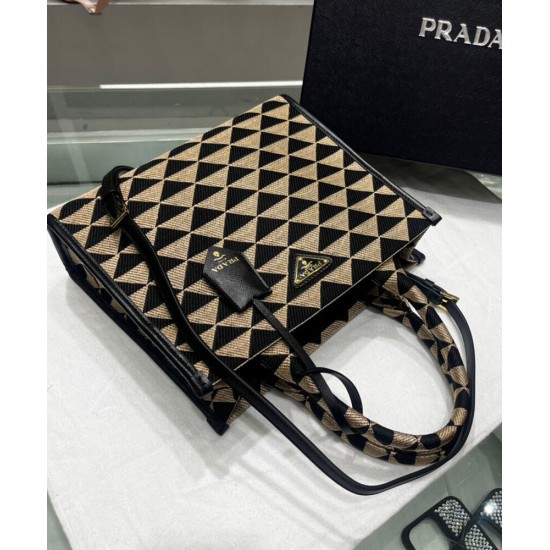 Replica Borsa Prada Small Symbole Tessuto Jacquard Nera Replica Borsa Prada Small Symbole Tessuto Jacquard Nera