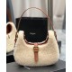 Replica Borsa Hobo YSL Saint Laurent Le Fermoir Shearling Merino 672615 Crema Replica Borsa Hobo YSL Saint Laurent Le Fermoir Shearling Merino 672615 Crema