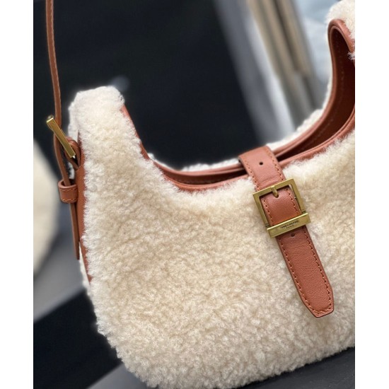 Replica Borsa Hobo YSL Saint Laurent Le Fermoir Shearling Merino 672615 Crema Replica Borsa Hobo YSL Saint Laurent Le Fermoir Shearling Merino 672615 Crema