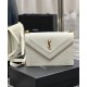 Replica YSL Saint Laurent Gaby Satchel Pelle Di Agnello Trapuntata Bianca
