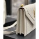 Replica YSL Saint Laurent Gaby Satchel Pelle Di Agnello Trapuntata Bianca
