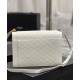 Replica YSL Saint Laurent Gaby Satchel Pelle Di Agnello Trapuntata Bianca