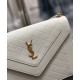 Replica YSL Saint Laurent Gaby Satchel Pelle Di Agnello Trapuntata Bianca