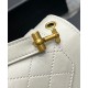 Replica YSL Saint Laurent Gaby Satchel Pelle Di Agnello Trapuntata Bianca