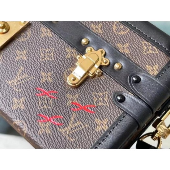 Replica Louis Vuitton Petite Malle East West Monogram Canvas M46120