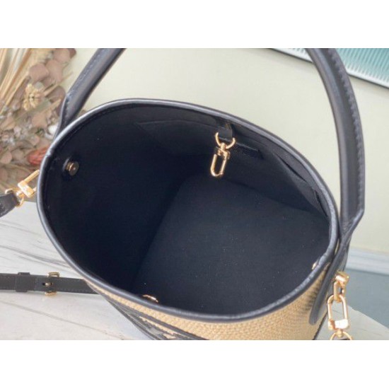 Replica Borsa a secchiello Louis Vuitton Petit Rafia M59961