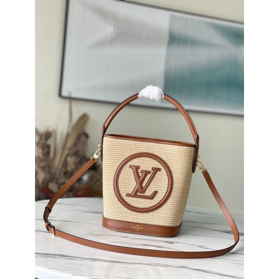 Replica Borsa a secchiello Louis Vuitton Petit Rafia M59962