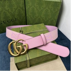 Replica Cintura larga Gucci GG Marmont 400593 40mm Rosa