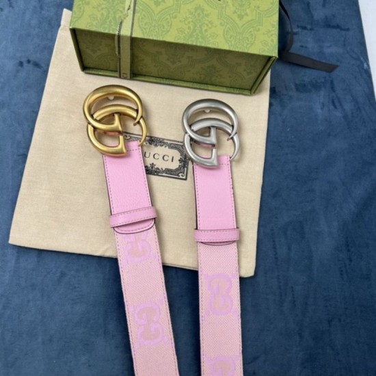 Replica Cintura larga Gucci GG Marmont 400593 40mm Rosa