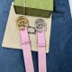 Replica Cintura larga Gucci GG Marmont 400593 40mm Rosa