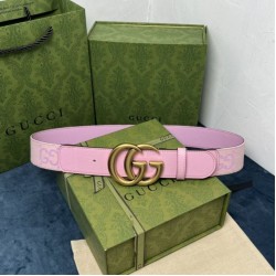 Replica Cintura larga Gucci GG Marmont 400593 40mm Rosa