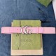 Replica Cintura larga Gucci GG Marmont 400593 40mm Rosa