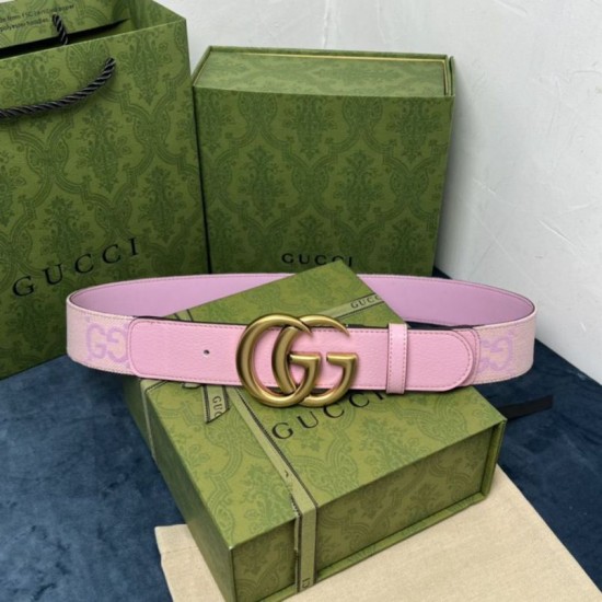 Replica Cintura larga Gucci GG Marmont 400593 40mm Rosa
