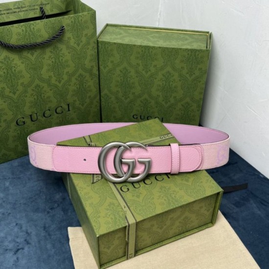 Replica Cintura larga Gucci GG Marmont 400593 40mm Rosa