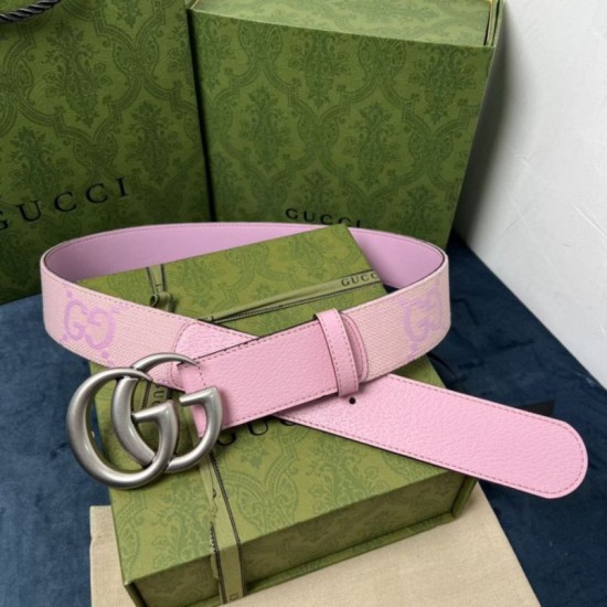 Replica Cintura larga Gucci GG Marmont 400593 40mm Rosa