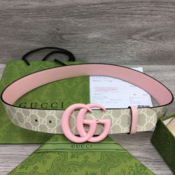 Replica Cintura larga Gucci GG Marmont 400593 40mm Rosa