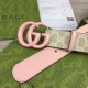 Replica Cintura larga Gucci GG Marmont 400593 40mm Rosa