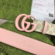 Replica Cintura larga Gucci GG Marmont 400593 40mm Rosa