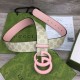 Replica Cintura larga Gucci GG Marmont 400593 40mm Rosa