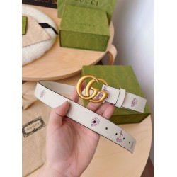Replica Cintura sottile Gucci GG Marmont 625839 30mm Oro