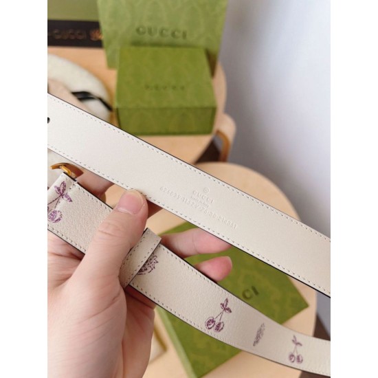Replica Cintura sottile Gucci GG Marmont 625839 30mm Oro
