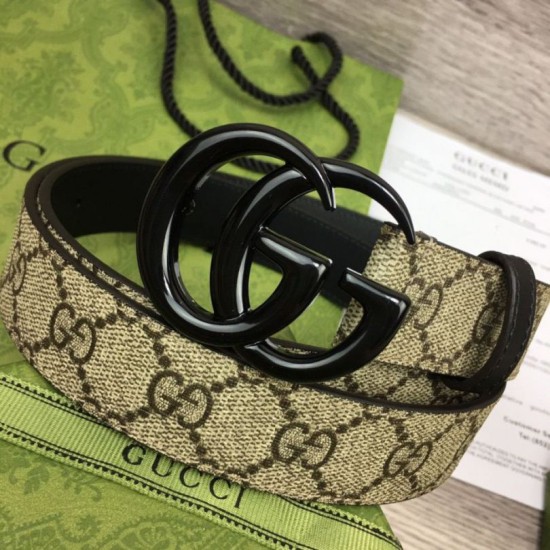 Replica Cintura sottile Gucci GG Marmont 414516 Marrone