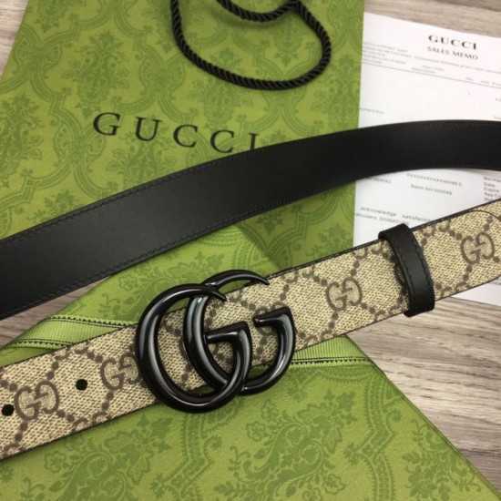 Replica Cintura sottile Gucci GG Marmont 414516 Marrone