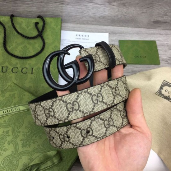 Replica Cintura sottile Gucci GG Marmont 414516 Marrone