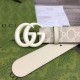 Replica Cintura larga Gucci GG Marmont 400593 40mm Bianca