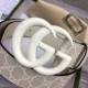 Replica Cintura larga Gucci GG Marmont 400593 40mm Bianca