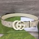 Replica Cintura larga Gucci GG Marmont 400593 40mm Bianca