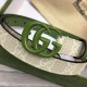 Replica Cintura sottile Gucci GG Marmont 409417 20mm Verde