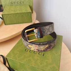 Replica Cintura Gucci stampa garofano GG 677534 35mm