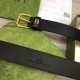 Replica Cintura Gucci con fibbia quadrata e Interlocking G 673921 Nera